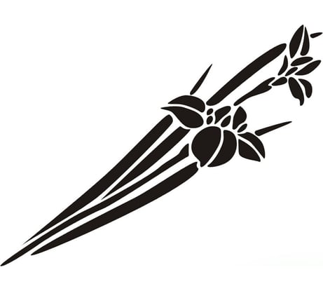 Виниловый трафарет STMDECOR Ирис HW-020