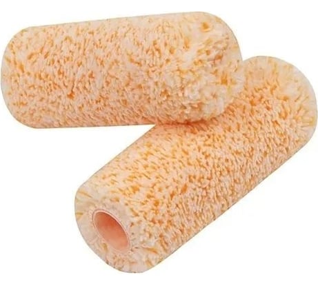 Малярный мини-валик ROLLINGDOG Super-Micro Jumbo из микрофибры, 100 мм, ворс 9.5 мм, диаметр крепления 18 мм, 2 шт. 00368