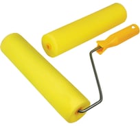 Набор валик поролоновый + ролик желтые In Work 15/55 мм, высота 20 мм, 230 мм, 02798