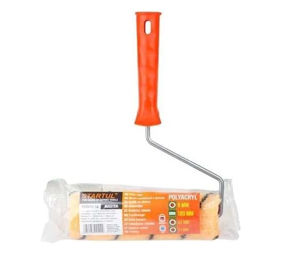 Валик STARTUL MASTER POLYACRYL 42-180мм с ручкой 6мм ST0210-18 1