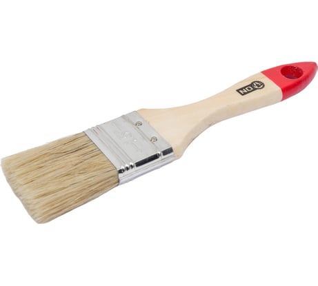 Малярная плоская кисть ON Стандарт нат. щетина, 1,5, 38мм дер.ручка 02-01-115