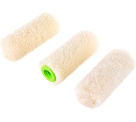 Мини-валик ON ВЕЛЮР полиакрил + нат.шерсть 55х15 мм, 3 шт.уп. 02-02-210