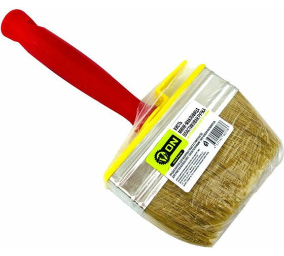 Кисть мини-макловица ON пластиковая ручка натуральная щетина 40х140мм 02-01-614 1