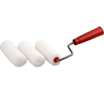 Валик для лаков, клеев, водных красок Мелодия цвета поролон 100мм +2 сменные шубки Вп100/40+2