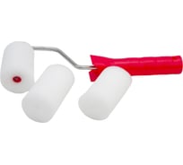 Валик для лаков, клеев, водных красок Мелодия цвета поролон 65мм +2 сменные шубки Вп65/40+2