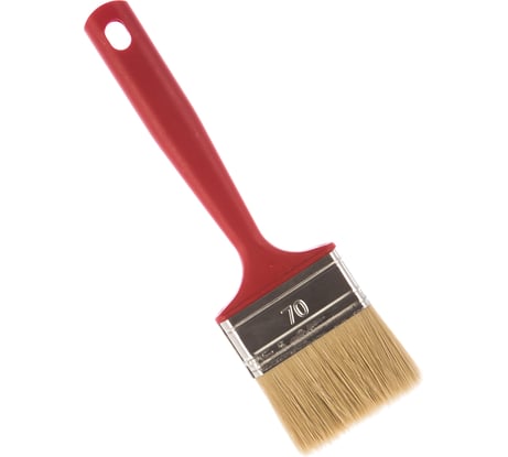 Флейцевая кисть для дисперсионных, латексных, фасадных красок смешанная щетина Н1 70х14мм Мелодия цвета 61070