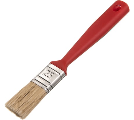 Флейцевая кисть для дисперсионных, латексных, фасадных красок смешанная щетина Н1 25х12мм Мелодия цвета 61025