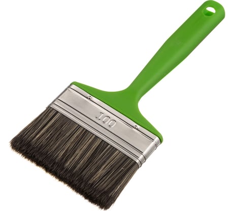 Флейцевая кисть для работ по дереву смешанная щетина С1 100х14мм Мелодия цвета 67100