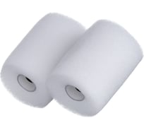 Ролик мини для валика поролон для лаков, клеев, водных красок 50 мм 2шт Мелодия цвета  400-0055