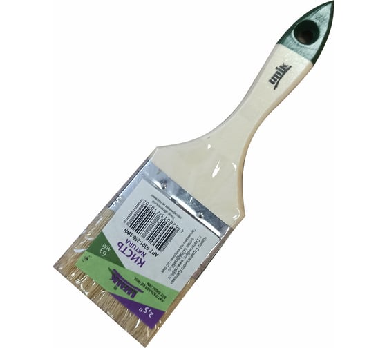 Плоская кисть UNIK NATURA 3/4", натуральная щетина 9301-075-1WN