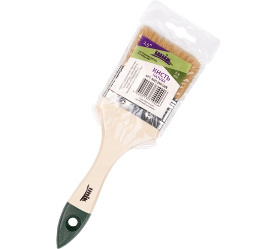 Плоская кисть UNIK NATURA 2,5", натуральная щетина 9301-250-1WN 1