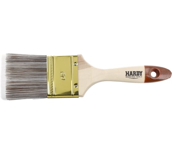 Плоская кисть HARDY серия 45, смешанная щетина, 60х17мм, коричневая 0205-457125 1