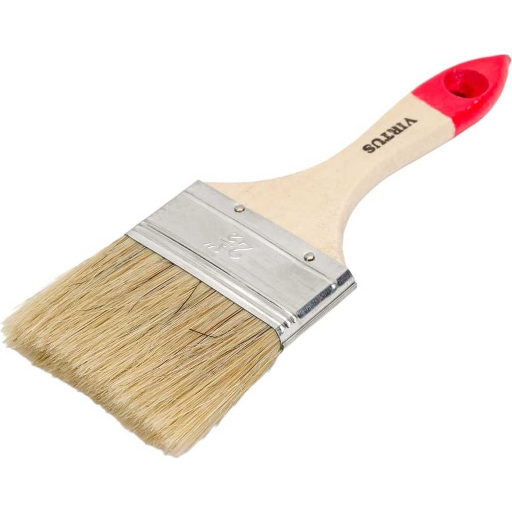 Набор кистей малярных плоских VIRTUS 12 шт., серия "Standard", 63 мм ...