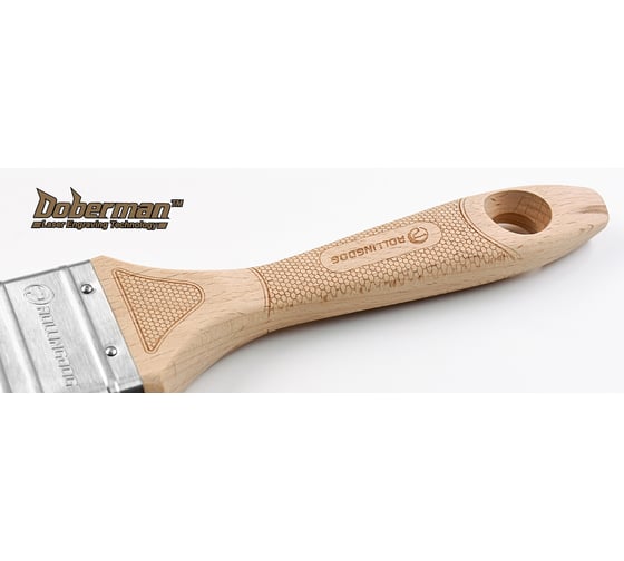 Малярная кисть ROLLINGDOG DOBERMAN BTX1000 4" (100 мм), прямой срез, щетина 100% премиальная синтетическая нить 10657