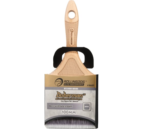 Кисть Rollingdog 100мм, прямой срез, синтетика, серия Elite, арт. 10657