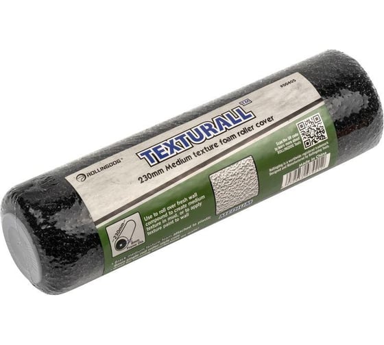Валик ROLLINGDOG MEDIUM TEXTURALL 230 мм, для бюгеля 8 мм, поролон 00405