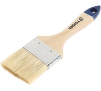 Кисть TUNDRA плоская натуральная щетина, деревянная ручка, 2.5", 63 мм 881505