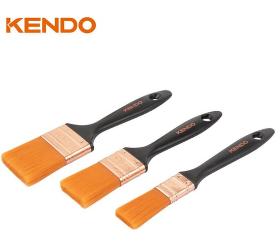 Набор кистей KENDO 3 шт., 25 мм, 28 мм, 50 мм 46401