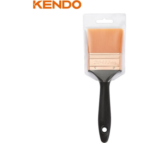 Кисть KENDO 25 мм, с пластиковой ручкой 46221