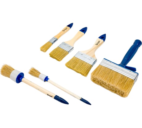 Набор кистей ТУНДРА 6 шт. 1818261