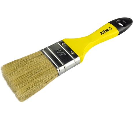 Флейцевая кисть ПКБ АРМА КФ 1,5" Мастер с деревянной ручкой, натуральная щетина А211-1038