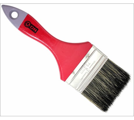 Кисть ON малярная плоская "Микс" смеш. щетина 3" 75мм дер.ручка 02-01-930