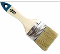 Кисть ON малярная плоская "Евро" нат. щетина 2,5" 63мм дер.ручка 02-01-225