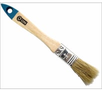 Кисть ON малярная плоская "Евро" нат. щетина 3/4" 19мм дер.ручка 02-01-234