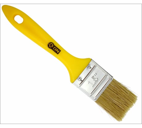 Кисть ON малярная плоская "Мастер" нат. щетина 1,5" 38мм пласт.ручка 02-01-415