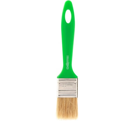 Флейцевая кисть СИБРТЕХ Эксперт, 35х8 мм, натуральная щетина 83307