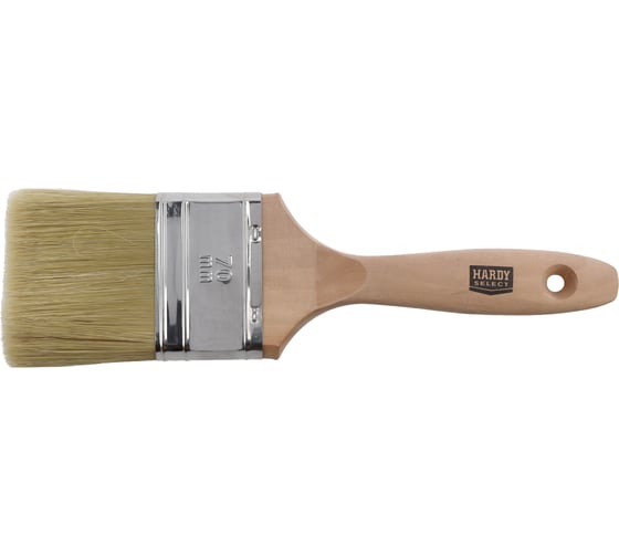 Кисть HARDY SELECT плоская 70 мм, серия 50 Naturmix, натуральная светлая щетина 0200-506370