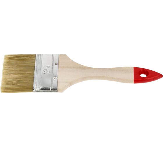Плоская кисть HARDY 60 мм, серия 30 2.5", натуральная светлая щетина 0200-300025