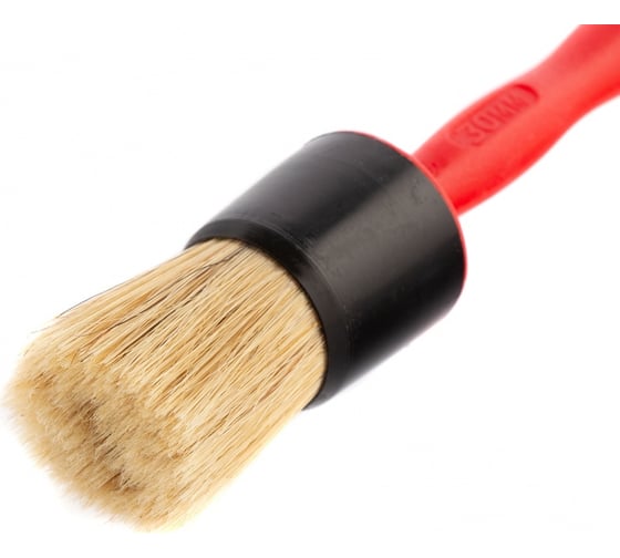 Круглая кисть MATRIX Color line №30, натуральная щетина, пластиковая ручка 83408