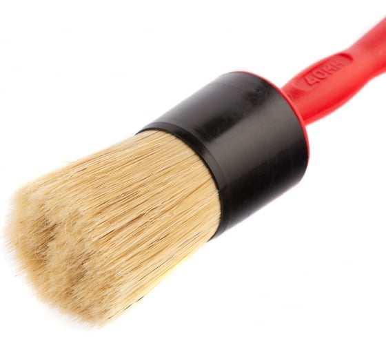 Круглая кисть MATRIX Color line №40, натуральная щетина, пластиковая ручка 83410