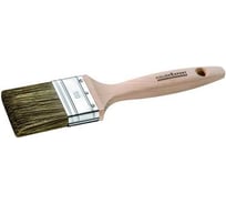 Кисть флейцевая плоская для средств деревозащиты COLOR EXPERT смешанная щетина, деревянная ручка, 60x17 мм 81536099