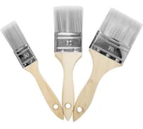 Набор 3 плоские кисти COLOR EXPERT 30/50/70PBT-микс сине-белая щетина, деревянная ручка 82680599