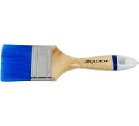 Плоская кисть для водных красок и лаков ZOLDER 63 х 14 мм, искусственная щетина, деревянная ручка aq06314