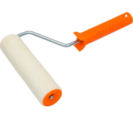 Валик ZOLDER велюр, 180 мм, с ручкой, 8 мм, ядро 40 мм, ворс 4 мм Z-1804