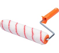 Валик ZOLDER полиакрил, с красной полосой, 250 мм, с ручкой, 8 мм, ядро 40 мм, ворс 12 мм Z-25018