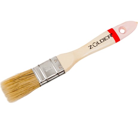 Универсальная плоская кисть ZOLDER Master 25 х 12 мм, смешанная щетина, деревянная ручка un02512