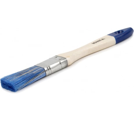 Плоская кисть для водных красок и лаков ZOLDER 25 х 10 мм, искусственная щетина, деревянная ручка 02512aqz