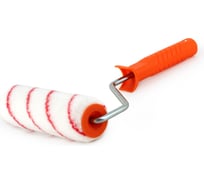 Валик ZOLDER полиакрил, с красной полосой, 180 мм, с ручкой, 8 мм, ядро 40 мм, ворс 12 мм Z-18018