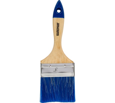 Плоская кисть для водных красок и лаков ZOLDER 75 х 12 мм, искусственная щетина, деревянная ручка 07515aqz