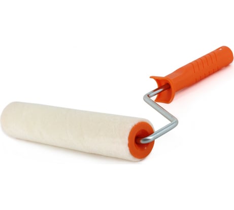 Валик ZOLDER велюр, 250 мм, с ручкой, 8 мм, ядро 40 мм, ворс 4 мм Z-2504