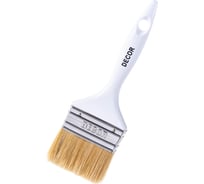 Кисть DECOR STANDARD универсальная 75х15 мм, светлая смешанная щетина, пласт. ручка 700-075