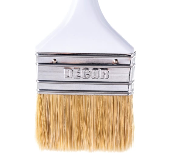 Кисть DECOR STANDARD универсальная 75х15 мм, светлая смешанная щетина, пласт. ручка 700-075