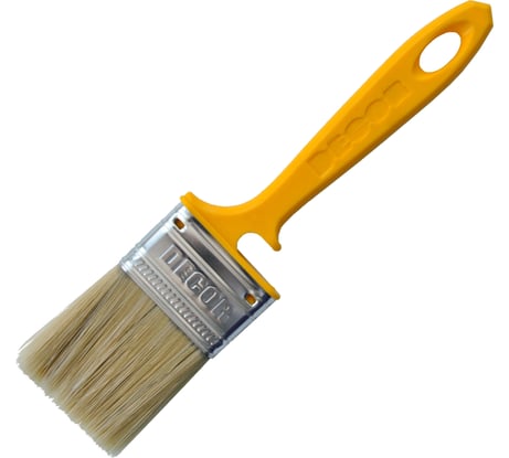 Кисть DECOR ХИТ 120х14 мм, светлая смешанная щетина, пласт. ручка 713-120