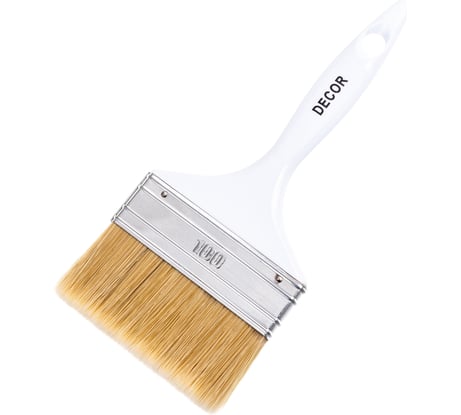Кисть DECOR STANDARD универсальная 100х15 мм, светлая смешанная щетина, пласт. ручка 700-100
