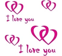 Виниловый трафарет STMDECOR I LOVE YOU WA-085
