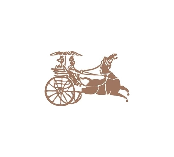 Виниловый трафарет STMDECOR КОЛЕСНИЦА HWC-T1-09 1